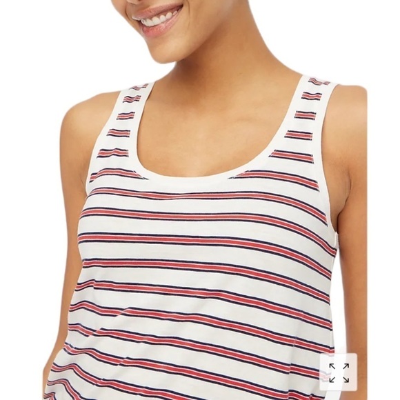 J. Crew - NWT Striped Vintage Slub Cotton Tank Top Sz M - Picture 2 of 10